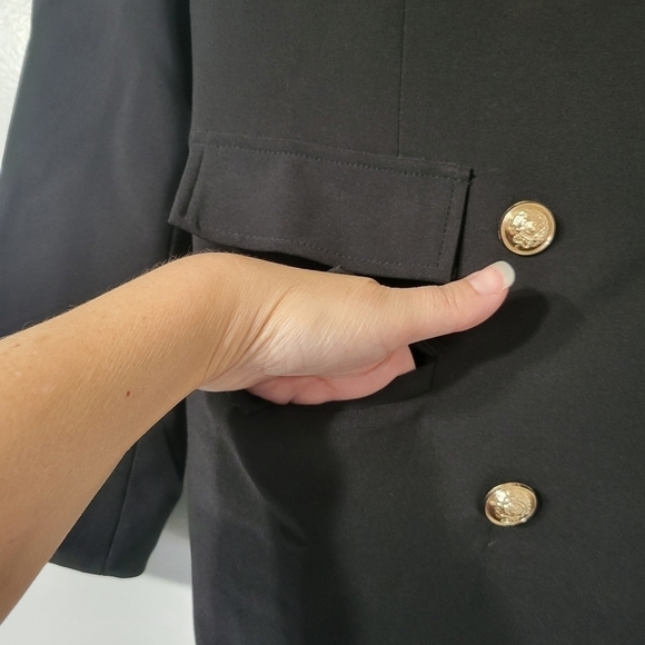 Rani Paris Women's Black Jacket with Gold Buttons Size XL - Picture 7 of 8